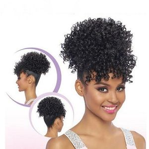 Drawstring Ponytail Bun Bang 3C Curly Hair Color 2
